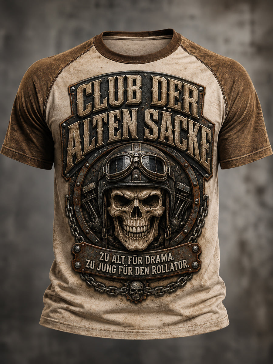 Lustiges Freizeit-T-Shirt für Herren mit Slogan-Print
