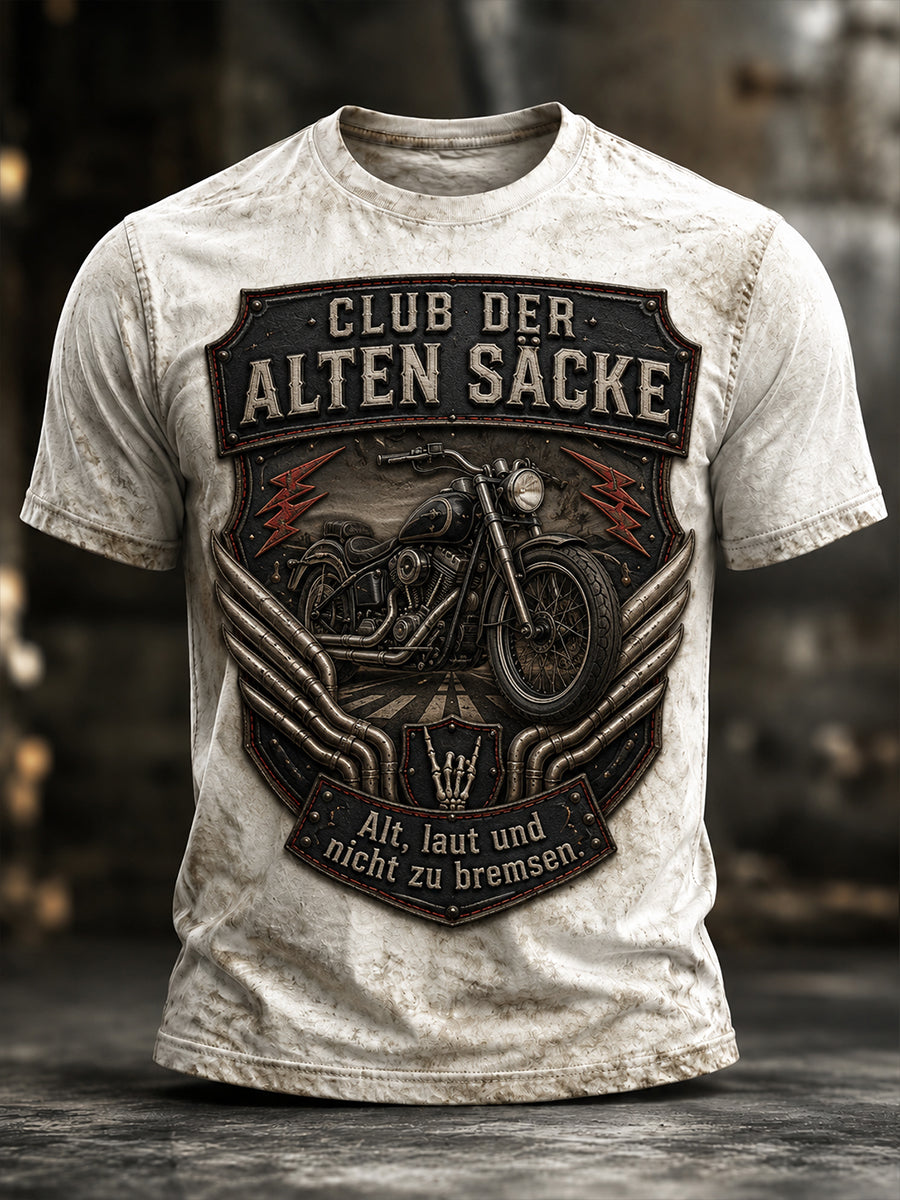 Lustiges Freizeit-T-Shirt für Herren mit Slogan-Print
