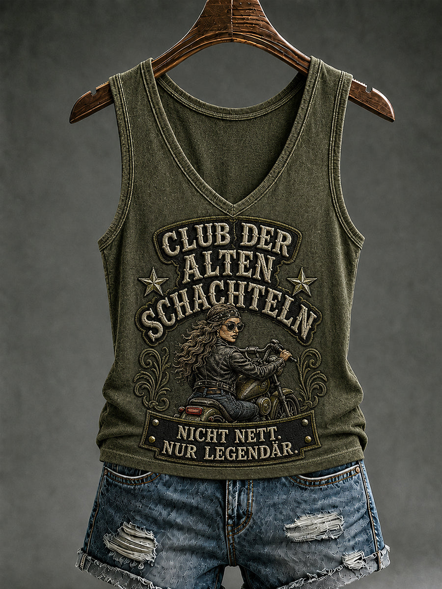 Lustige Damen-Slogan-Print-Freizeit-Weste