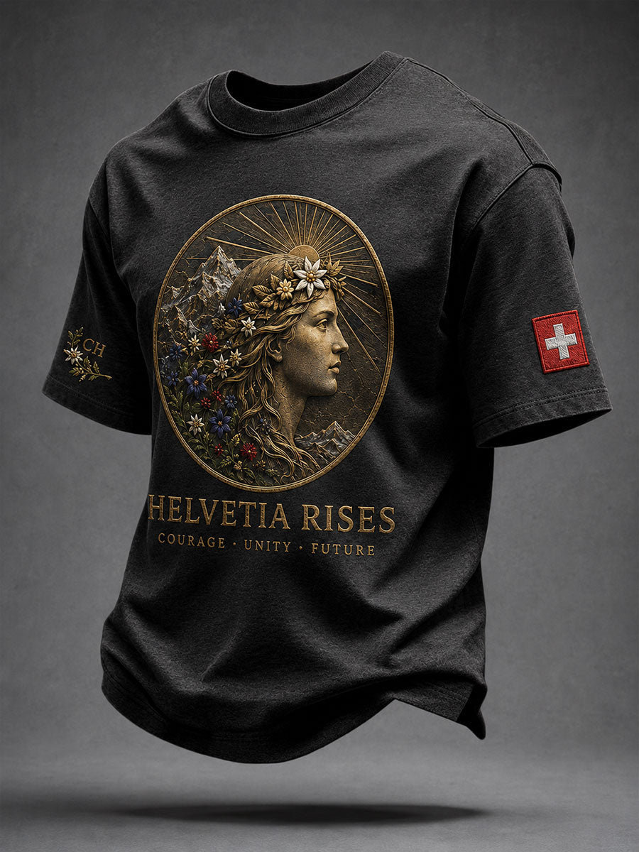 Herren-T-Shirt mit Schweizer Kunst-Print