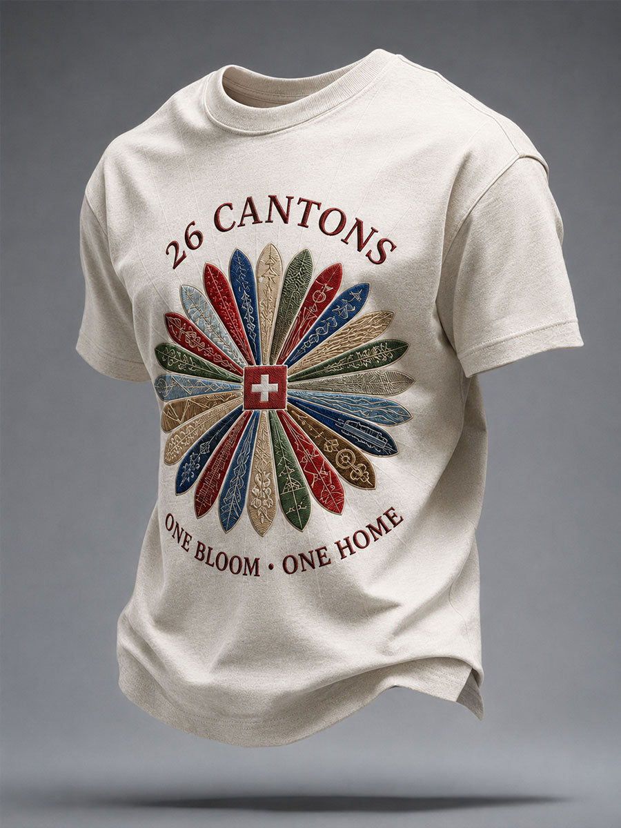 Herren-T-Shirt mit Schweizer Kunst-Print