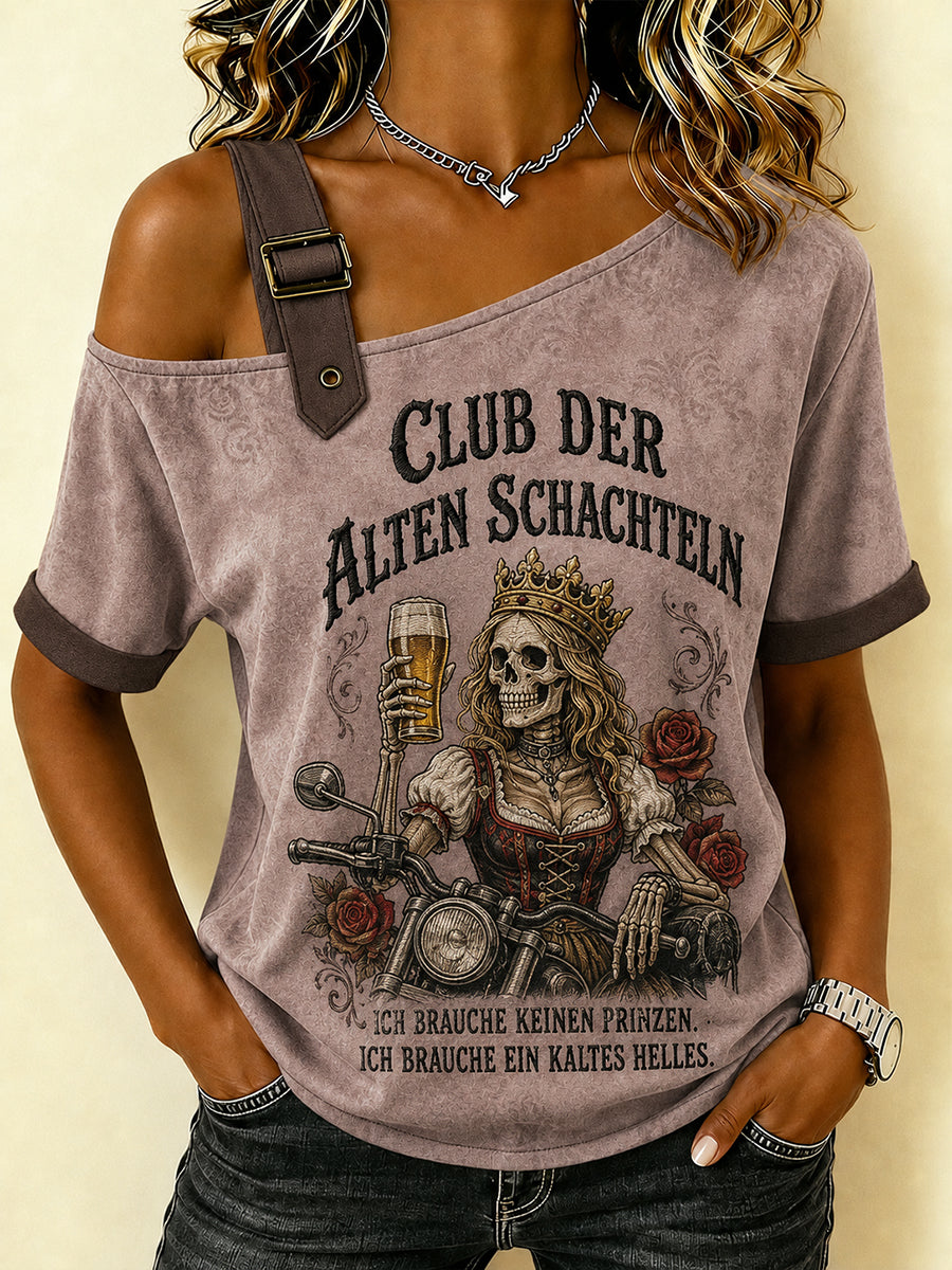 Frauen-T-Shirt mit witzigem Oktoberfest-Print
