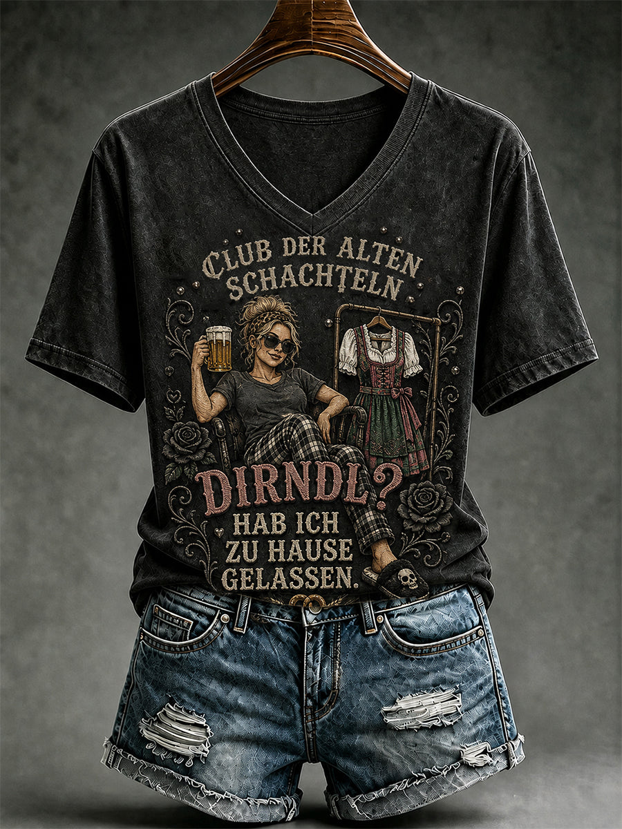 Frauen-T-Shirt mit witzigem Oktoberfest-Print