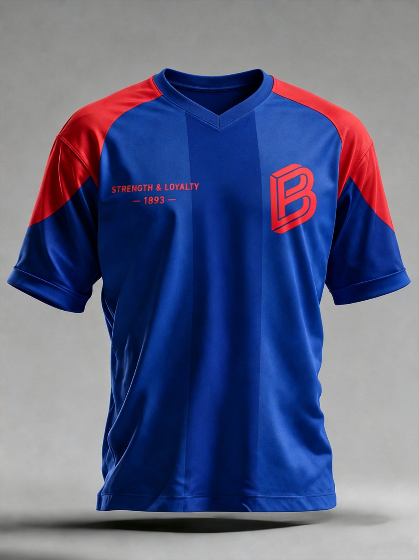 Herren-T-Shirt mit schweizerischem Fußballclub-Element und Kunstdruck, lässig geschnitten
