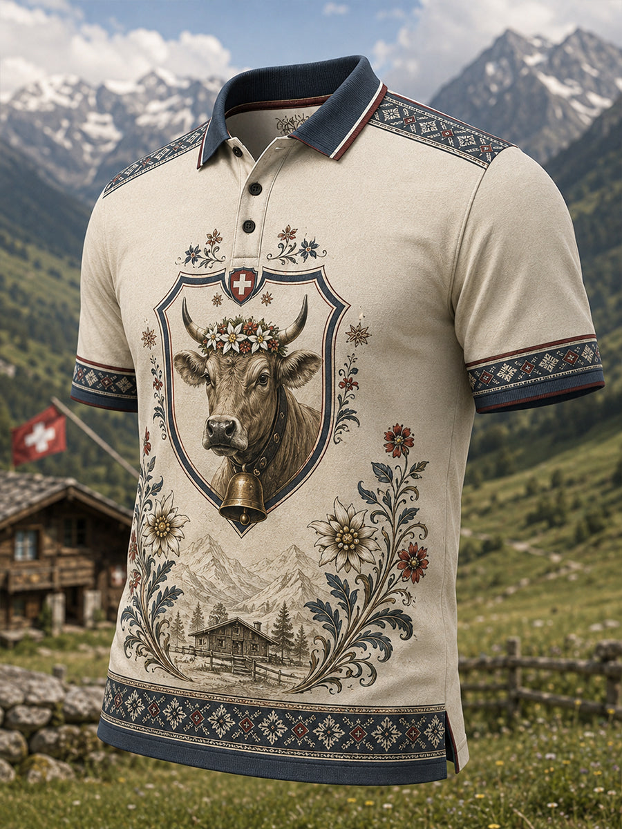 Kunstdruck-Polo zum Schweizerischen Viehhüterfest der Männer