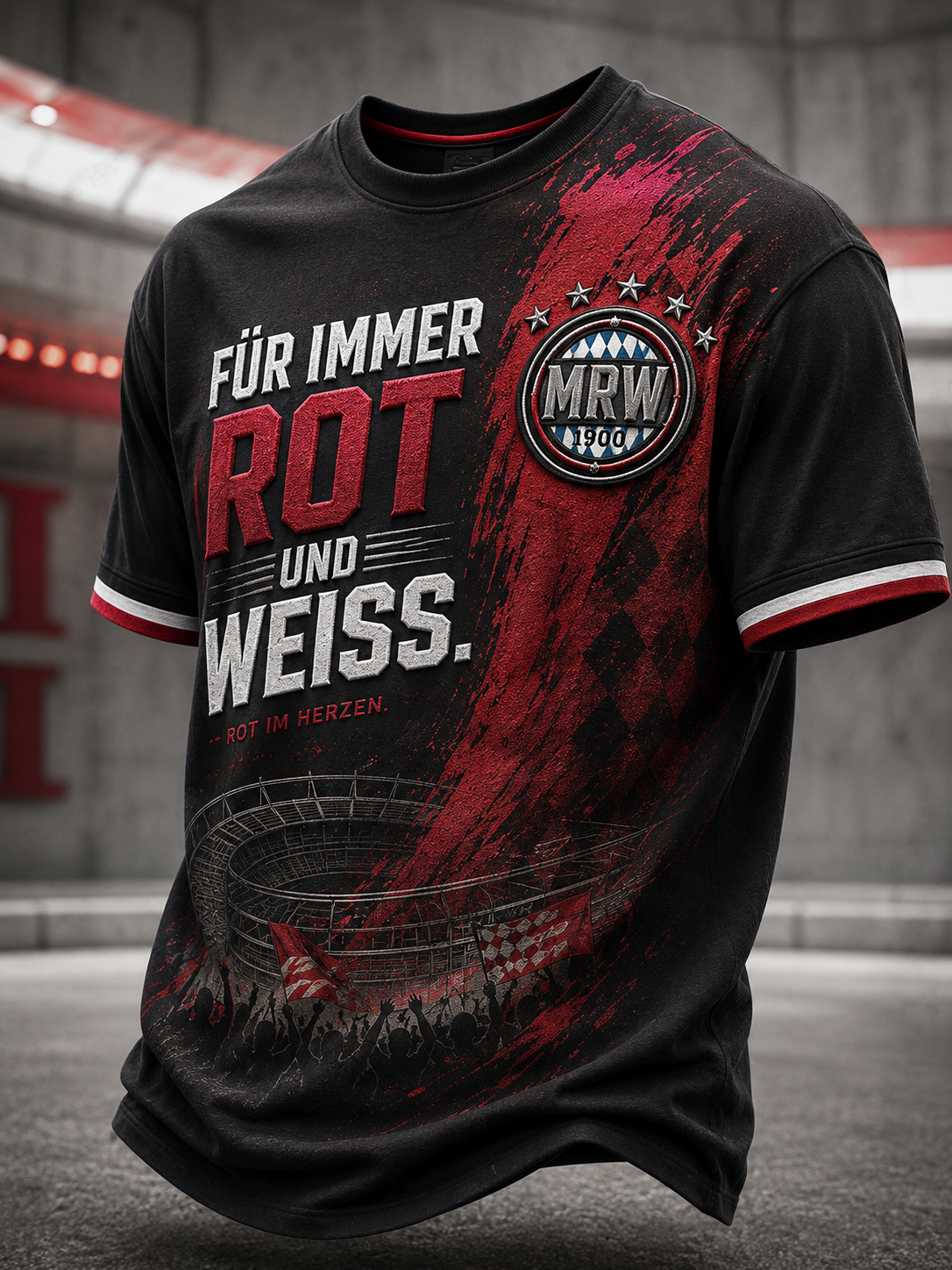 Herren-T-Shirt von Bayern München mit kurzen Ärmeln