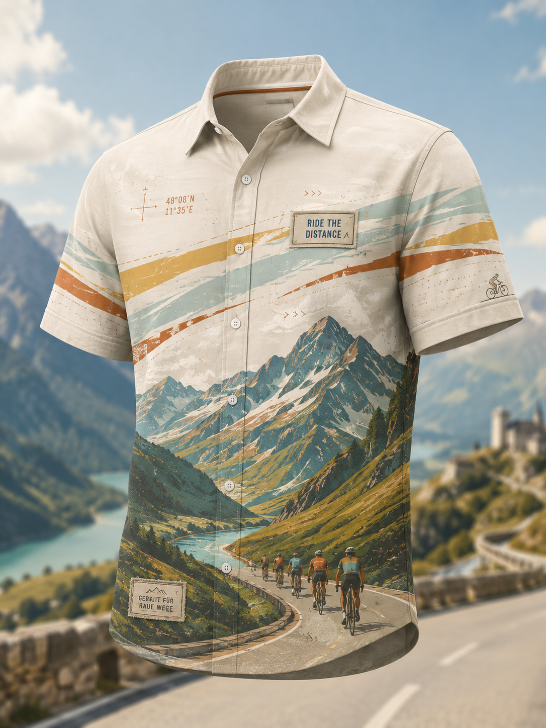 Kurzärmliges Herren-Rad-Shirt in Deutschland