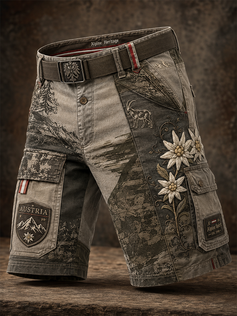 Herren österreich ische Ländliche Kultur Cargo Shorts