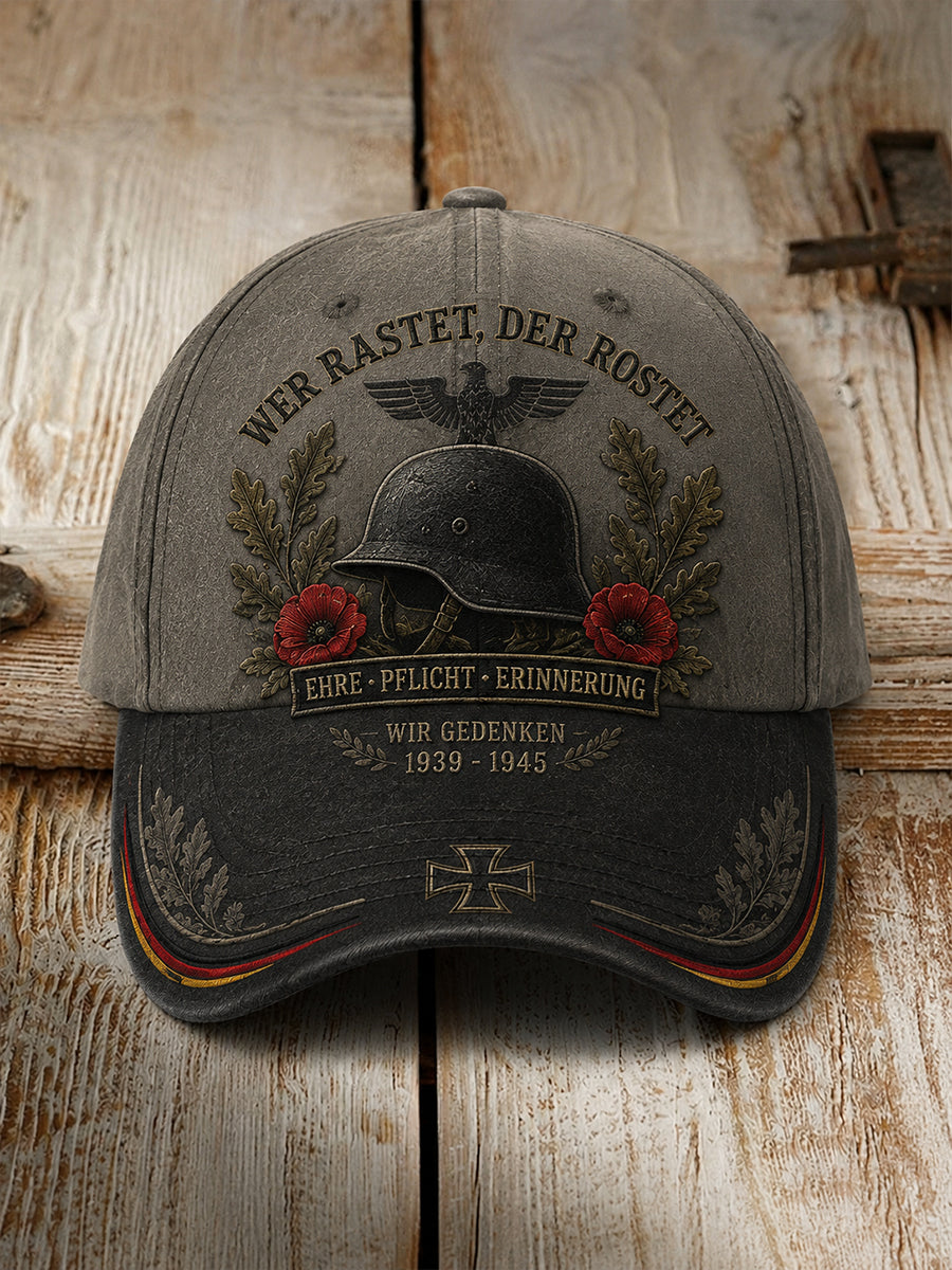 Herren Veteran Memorial Grafik druck Hut