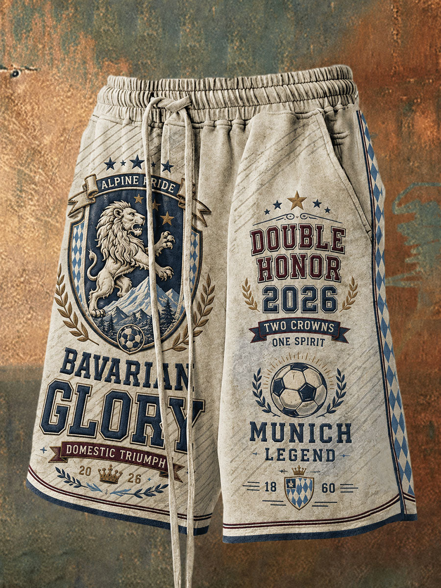 Herren-Shorts mit deutschem bayerischem Glanzmuster