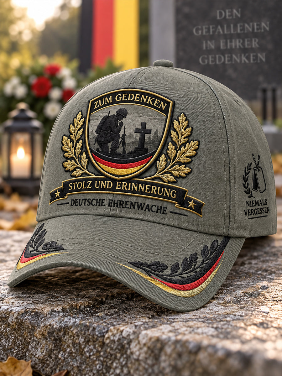 Unisex-Mütze mit denkmalhaften Veteranen-Prints
