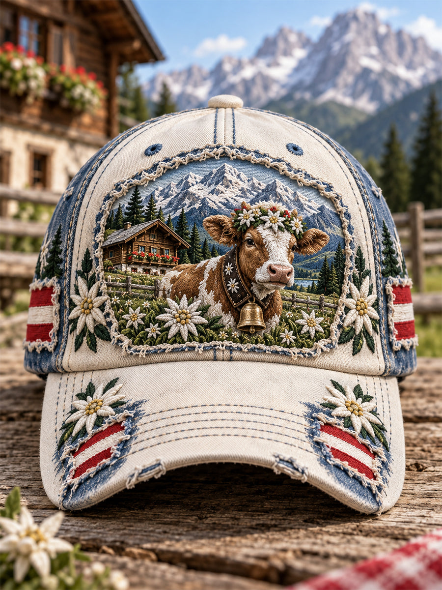 Unisex-Mütze mit österreichischen Alpen