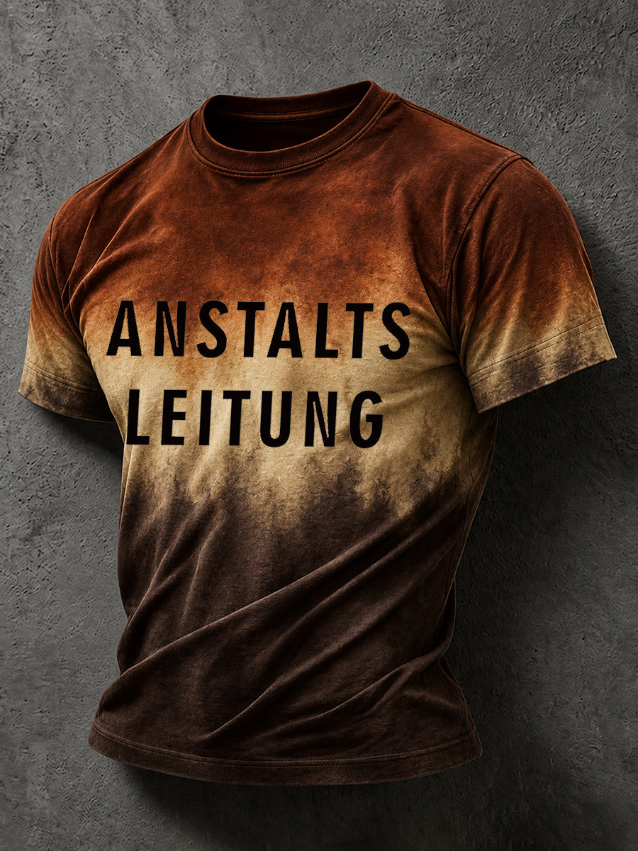 Lustiges Freizeit-T-Shirt für Herren mit deutschem Spruch-Print
