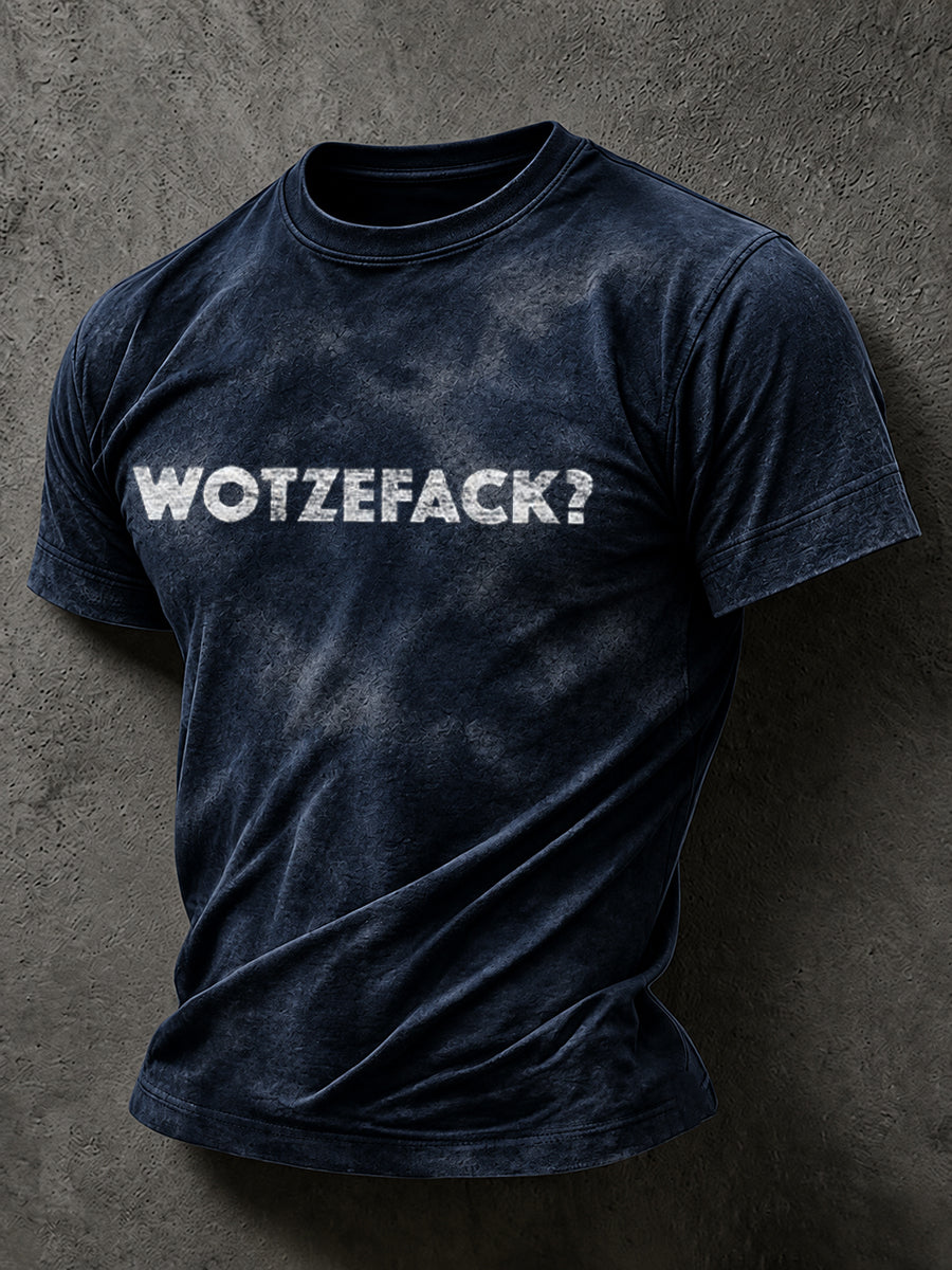 Lässiges Herren-T-Shirt mit witzigem Slogan-Print