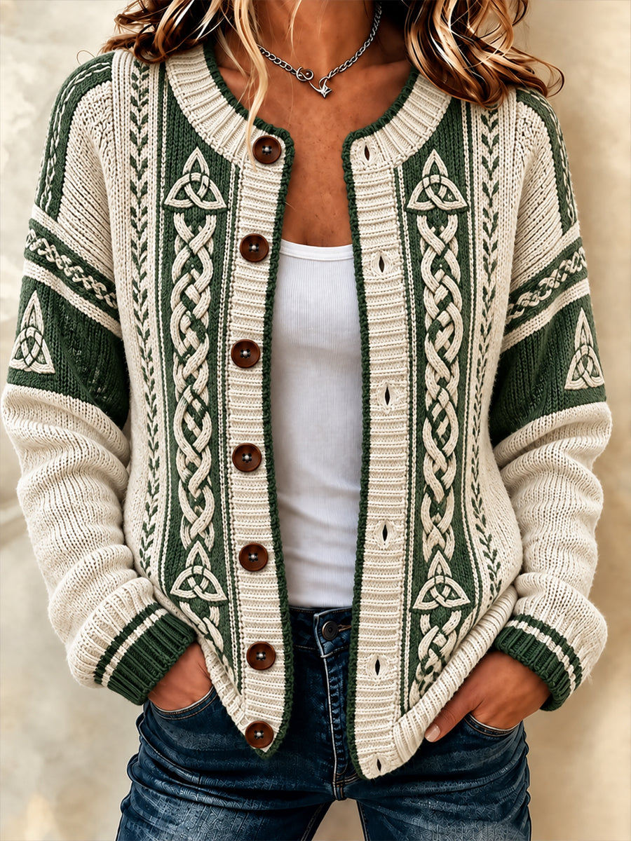 Keltischer Cardigan-Mantel für Damen