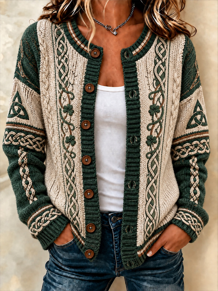 Keltischer Cardigan-Mantel für Damen
