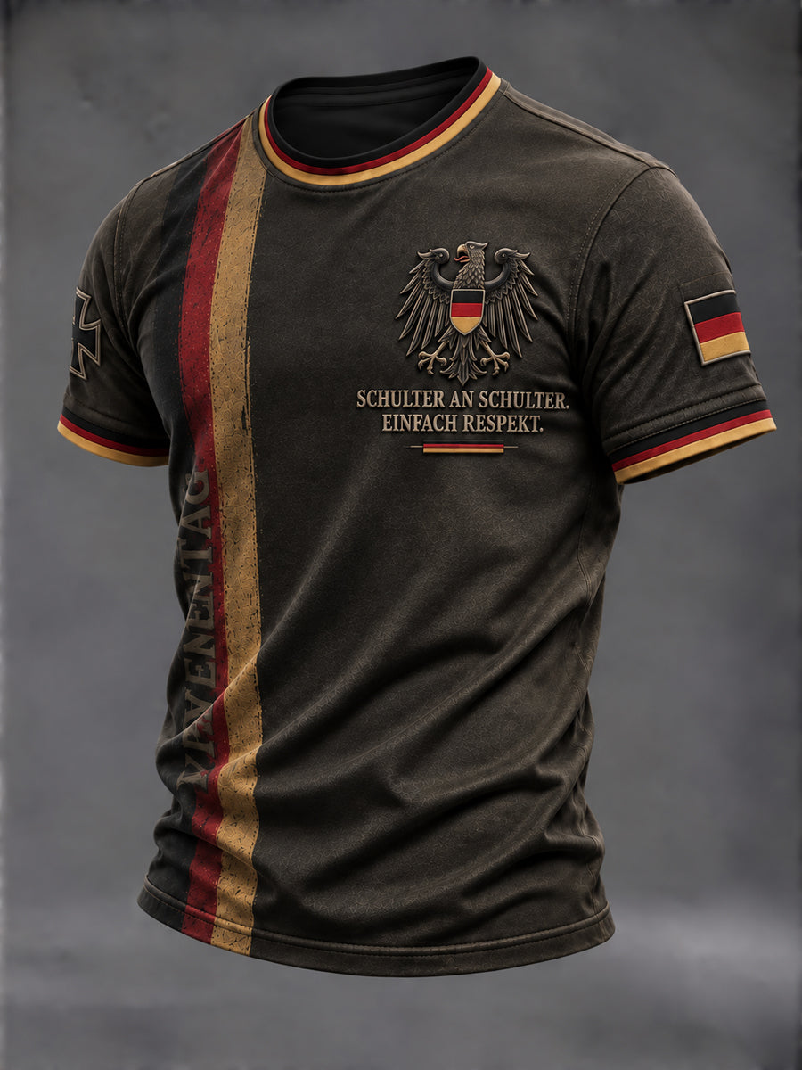 Herren-T-Shirt mit kurzen Ärmeln zum Volkstrauertag