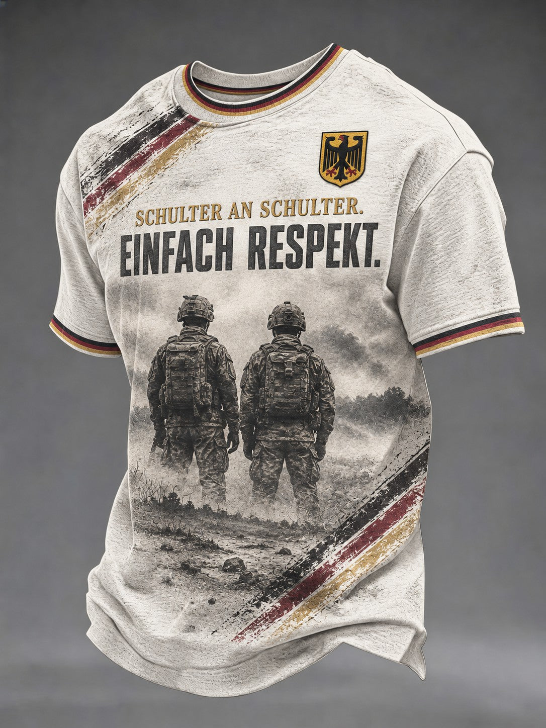 Herren-T-Shirt mit Deutschland-Volkstrauertag-Print