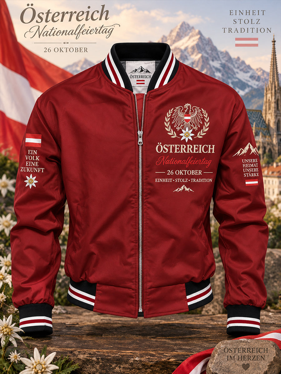 Herren-Jacke mit Gedenkdruck zum Nationalfeiertag