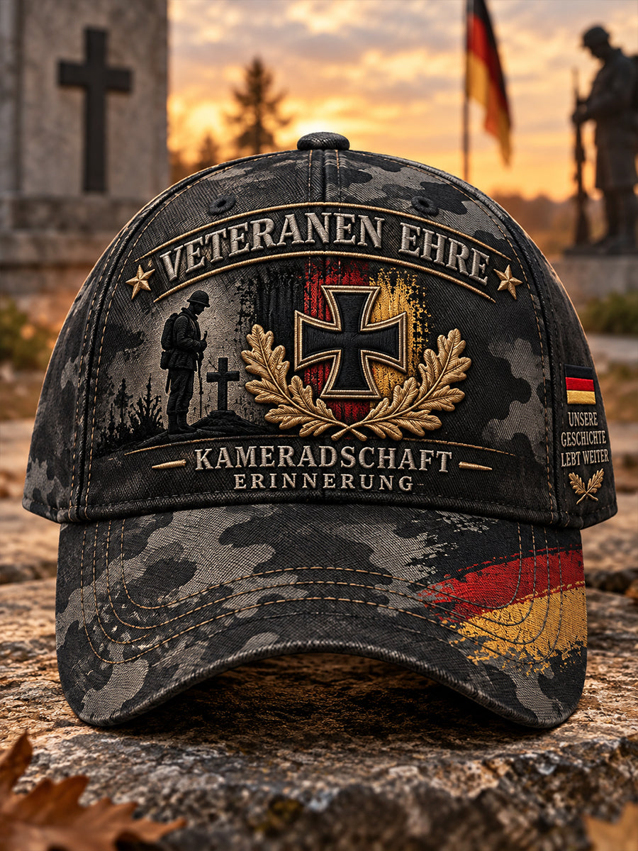 Herren-Kappe mit Grafikmotiv zum Veteranengedenken