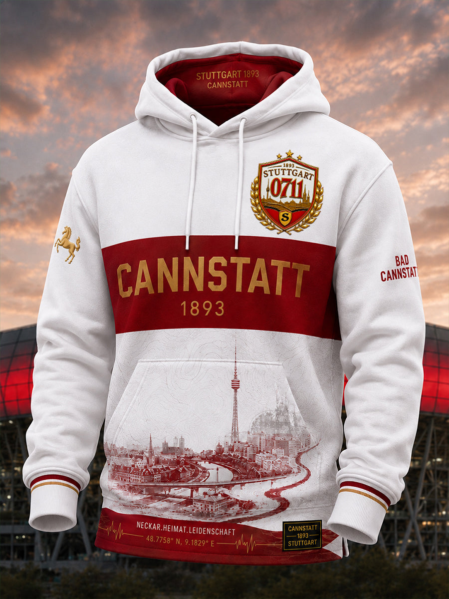 Herren Overs ized Drop-Shooder Hoodie mit Taschen