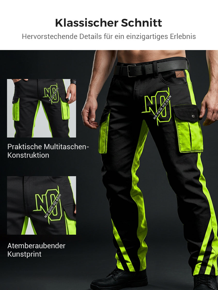 Herren-Retro-Urlaub Business-Kunstdruck Freizeit-Hose