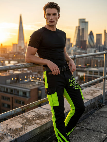 Herren-Retro-Urlaub Business-Kunstdruck Freizeit-Hose