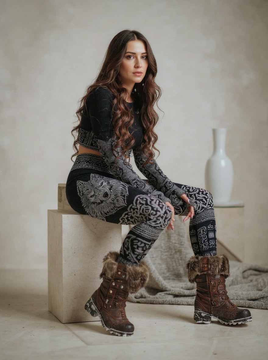 Damen-Wikinger-Leggings-Die größte Schildmaid