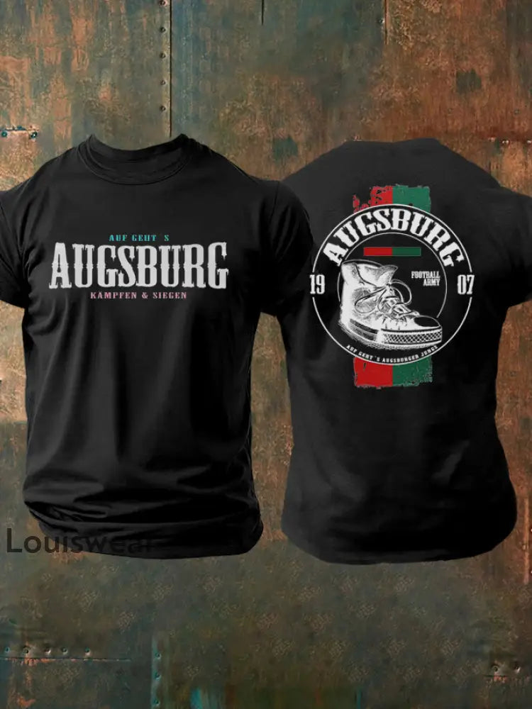 Augsburg-T-Shirt für Männer Schwarz / S