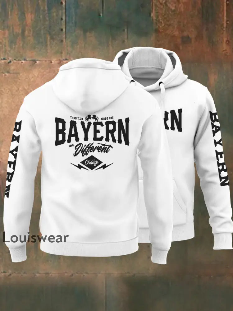 Bayern Hoodie für Herren Weiß / S Sweatshirt