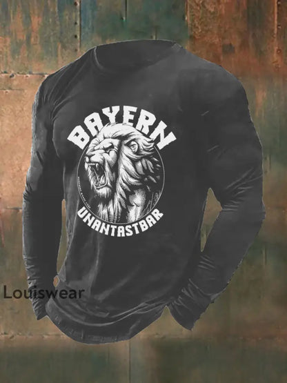 Bayern-Langarm-T-Shirt für Herren Grau / S T-Shirt
