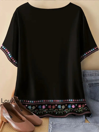 Damen Mexiko Cinco De Mayo Blumen kunst bedrucktes Top