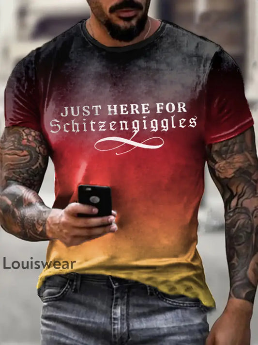 Deutschland bedrucktes Kurzarm-T-Shirt für Männer als bild / S
