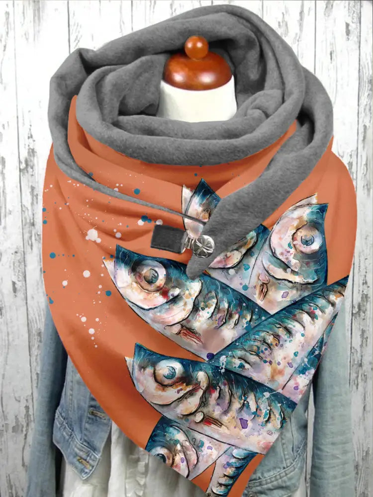 Fischschal und Schal Colorful / Einheitsgröße Schal