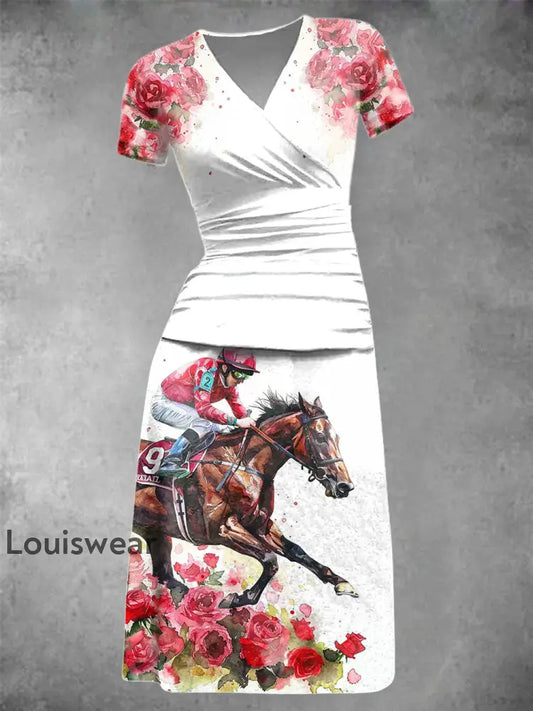 Frauen Derby Rose Kleid als bild / S