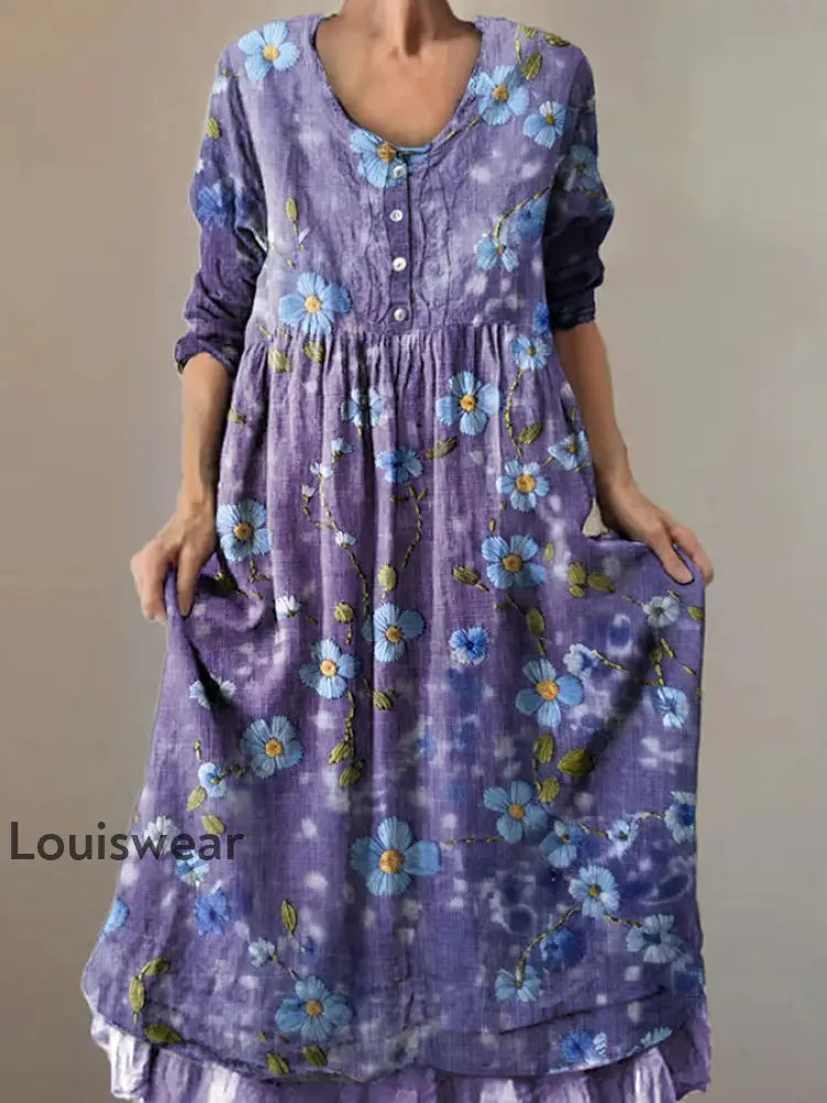 Frauen Lila Vergessen Sie kein Alzheimer-Bewusstseins kleid zu drucken