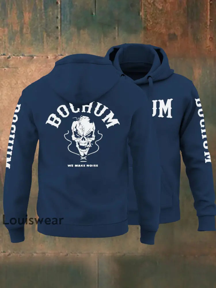 Herren Bochum Wir machen Lärm Hoodie Blau / S Sweatshirt