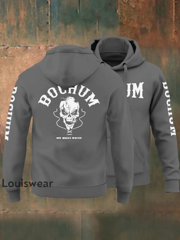 Herren Bochum Wir machen Lärm Hoodie Grau / S Sweatshirt