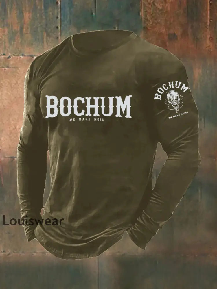 Herren Bochum Wir machen Lärm Langarm T-Shirt Grün / S