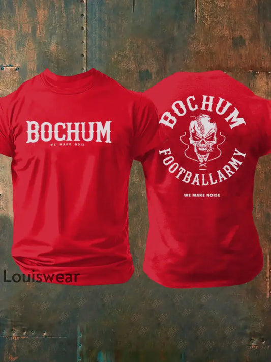 Herren Bochum Wir machen Lärm T-Shirt reines Rot / S