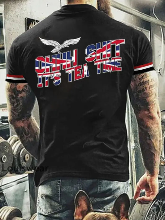 Herren Deutschland bedrucktes lässiges T-Shirt A / S