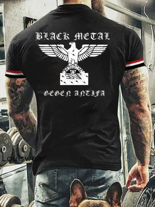 Herren Deutschland bedrucktes lässiges T-Shirt A / S