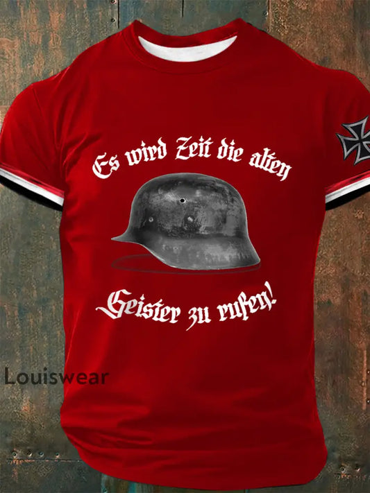 Herren Es wird Zeit die alten Geister zu rufen! Bedrucktes T-Shirt Rot / S
