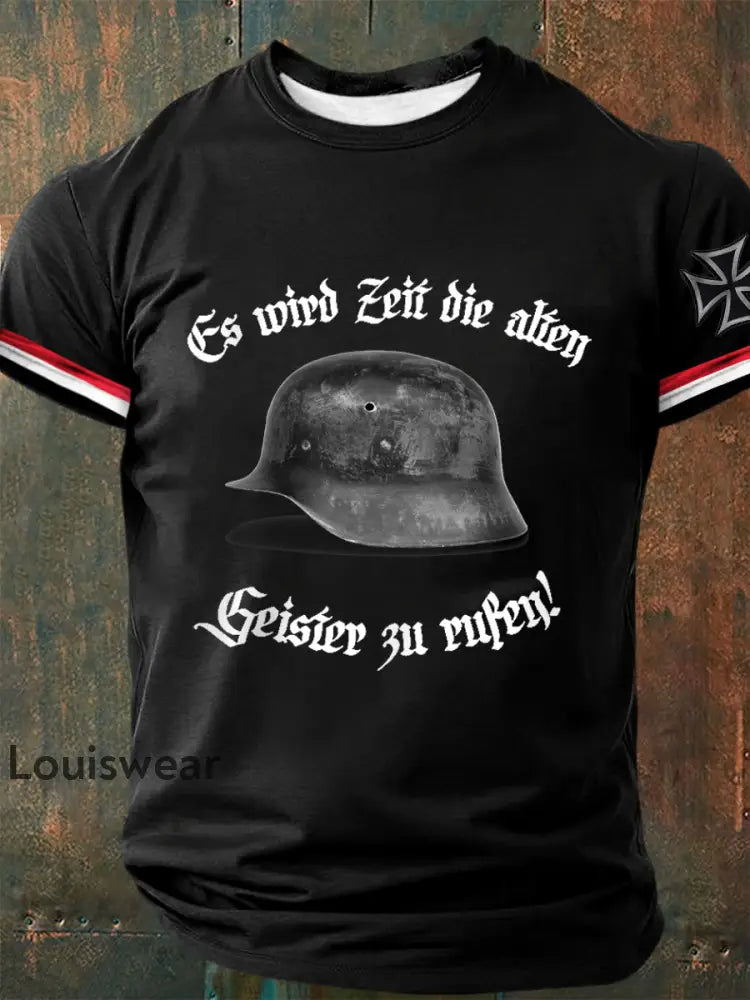 Herren Es wird Zeit die alten Geister zu rufen! Bedrucktes T-Shirt Schwarz / S