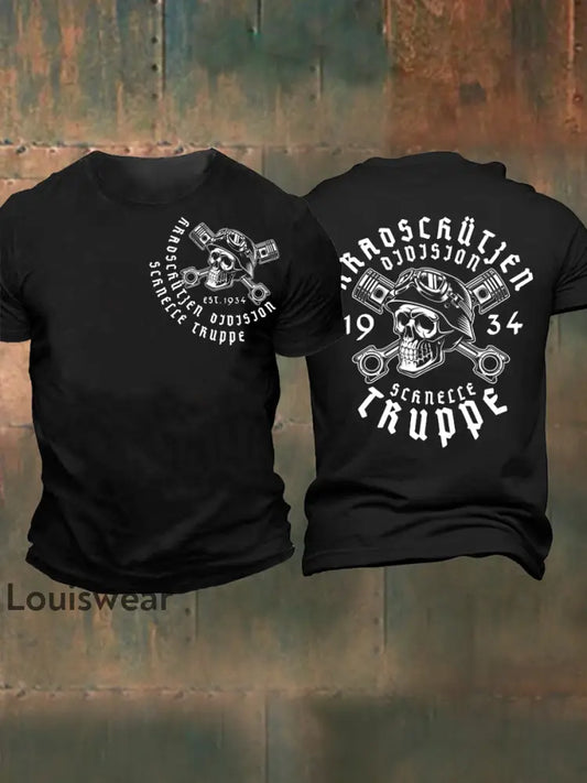 Herren Krad schützen Division T-Shirt mit kurzen Ärmeln Schwarz / S
