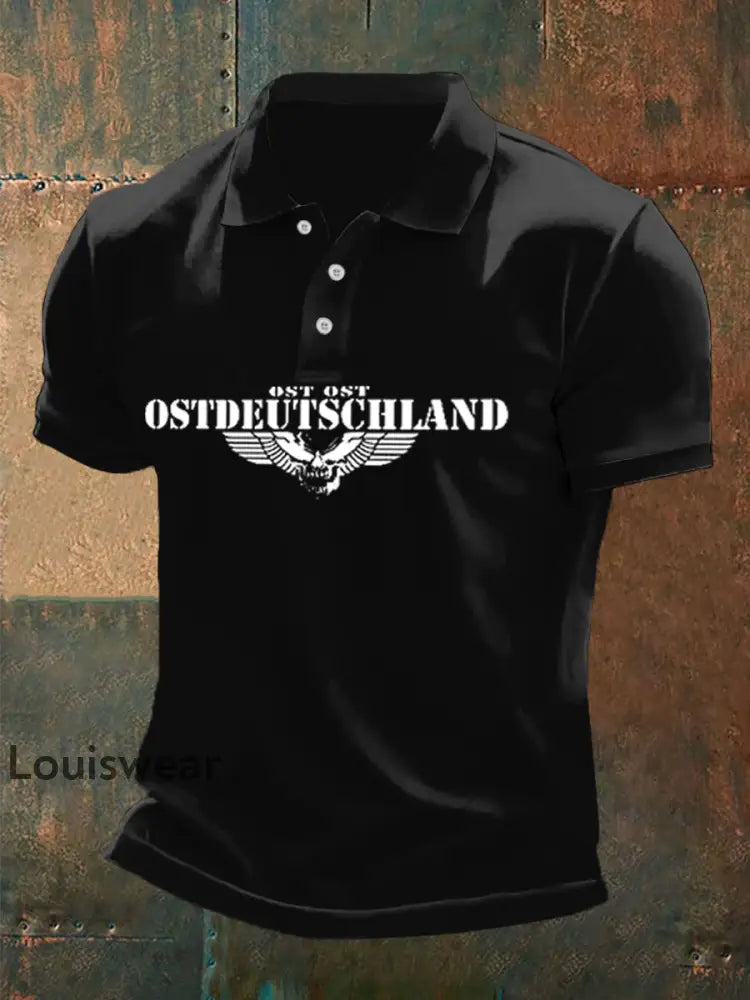 Herren Ostdeutschland - Skull Wing Drei-Knopf-Tweed-Oberteil Schwarz / S