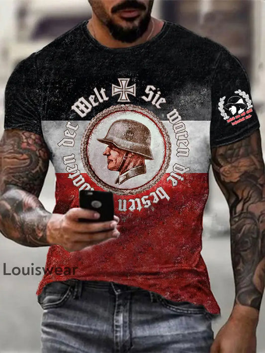 Herren Sie Waren Die besten Soldaten Der Welt bedrucktes Kurzarm-T-Shirt als bild / S