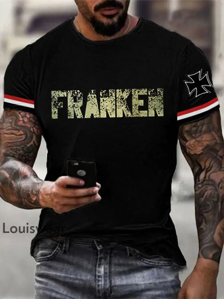 Herren T-Shirt Meine Fahne Franken