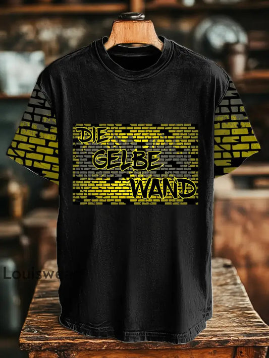 Herren-T-Shirt mit kurzen Ärmeln Schwarz / S