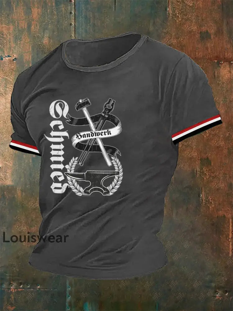 Herren-T-Shirt Schmied Grau / S
